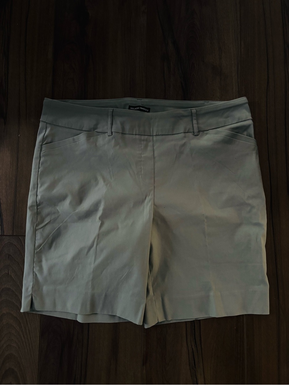 Hilary Radley Women's pull on Shorts - Light Olive Green